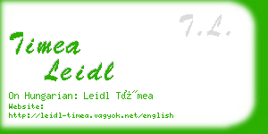 timea leidl business card